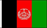 Afghanistan Hand Waving Flags